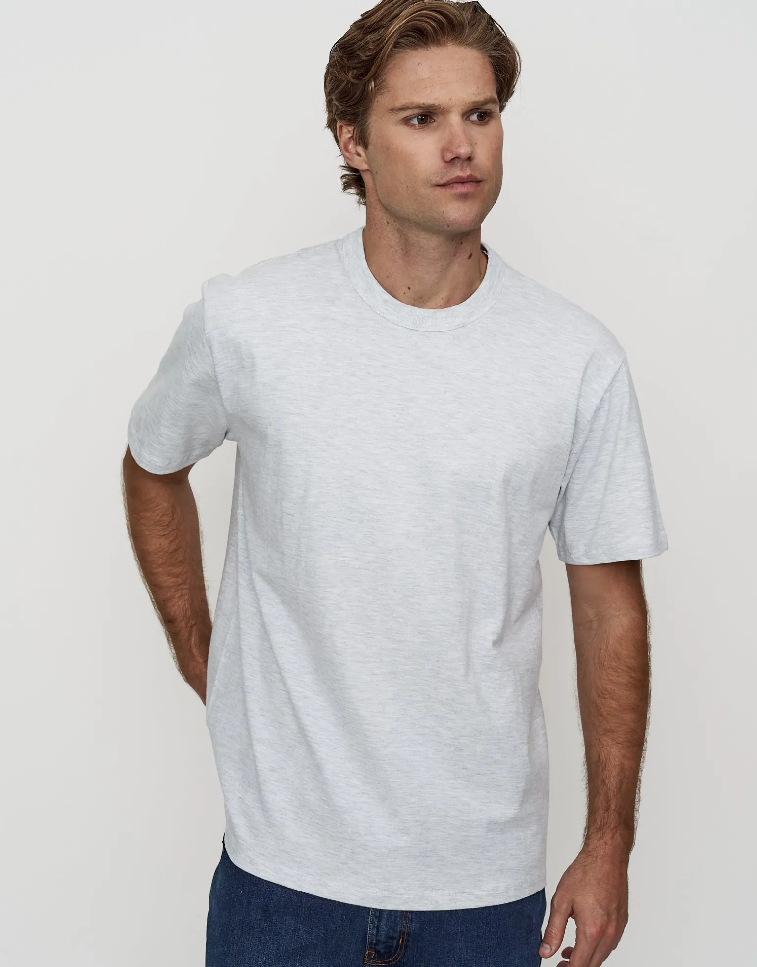 Perfect Relaxed Fit T Shirt in Cloud