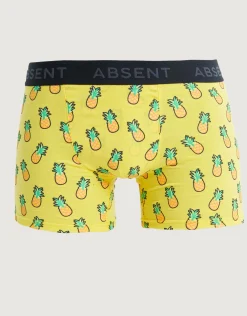 Pineapple Print Boxers in Yellow