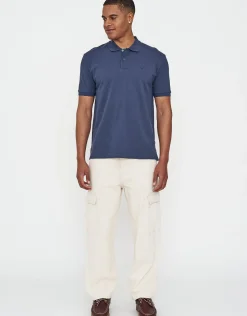 Pique Short Sleeve Polo in Black