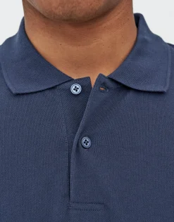 Pique Short Sleeve Polo in Black