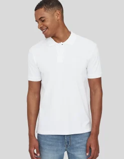 Pique Short Sleeve Polo in Black
