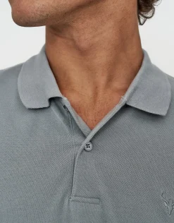 Pique Short Sleeve Polo in Black