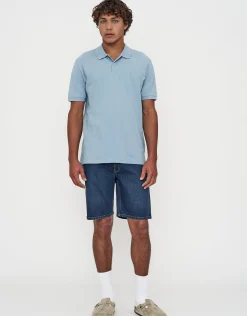 Pique Short Sleeve Polo in Pebble