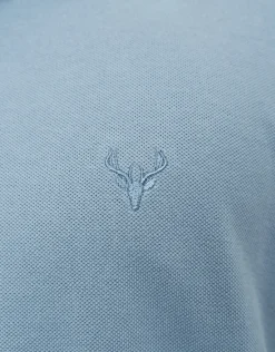 Pique Short Sleeve Polo in Pebble