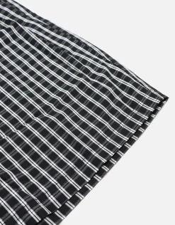 Plaid Print Boxers in Black
