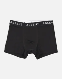 Plain Cotton Stretch Boxers in Black
