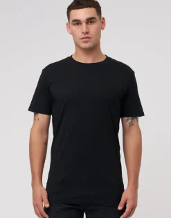 Plain Slim Fit T Shirt in Black