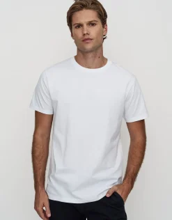 Plain Slim Fit T Shirt in Black