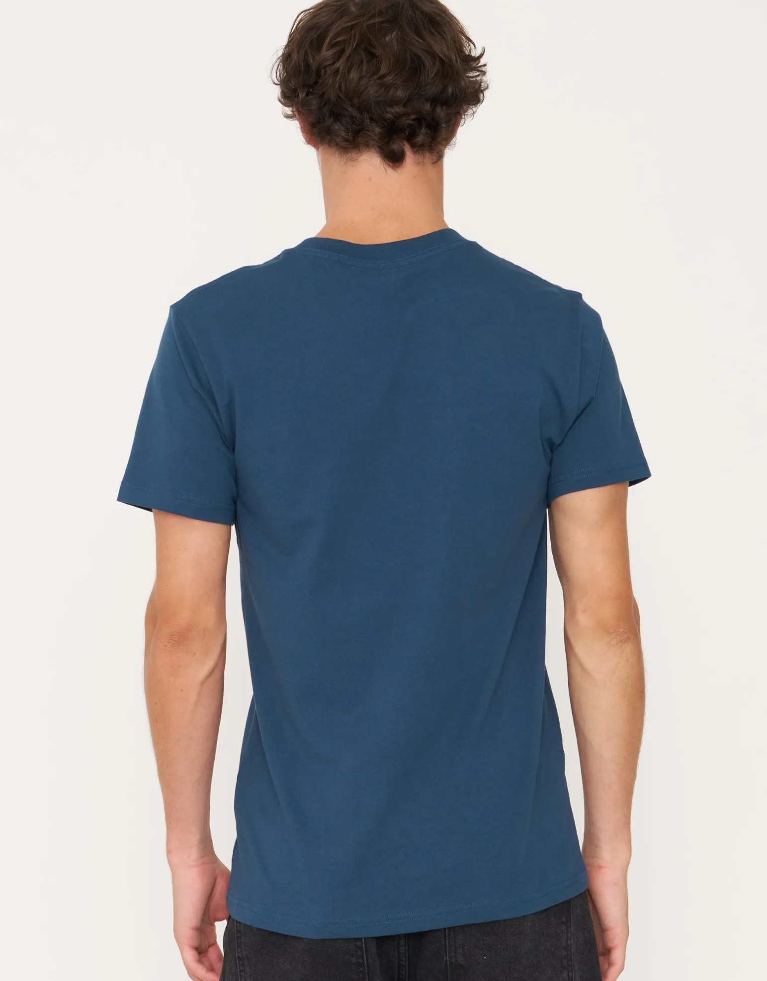Plain Slim Fit T Shirt in Black