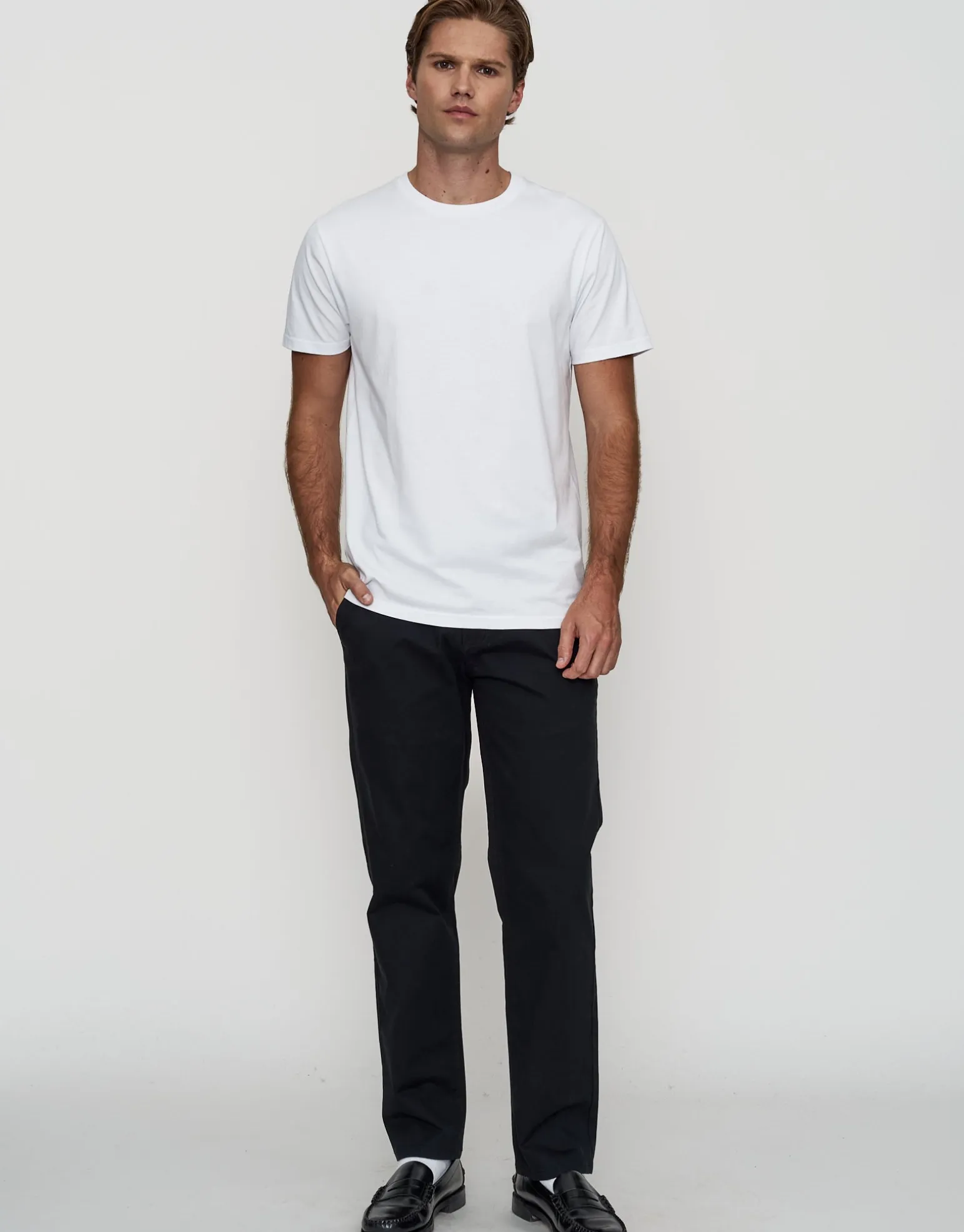 Plain Slim Fit T Shirt in Majolica Blue