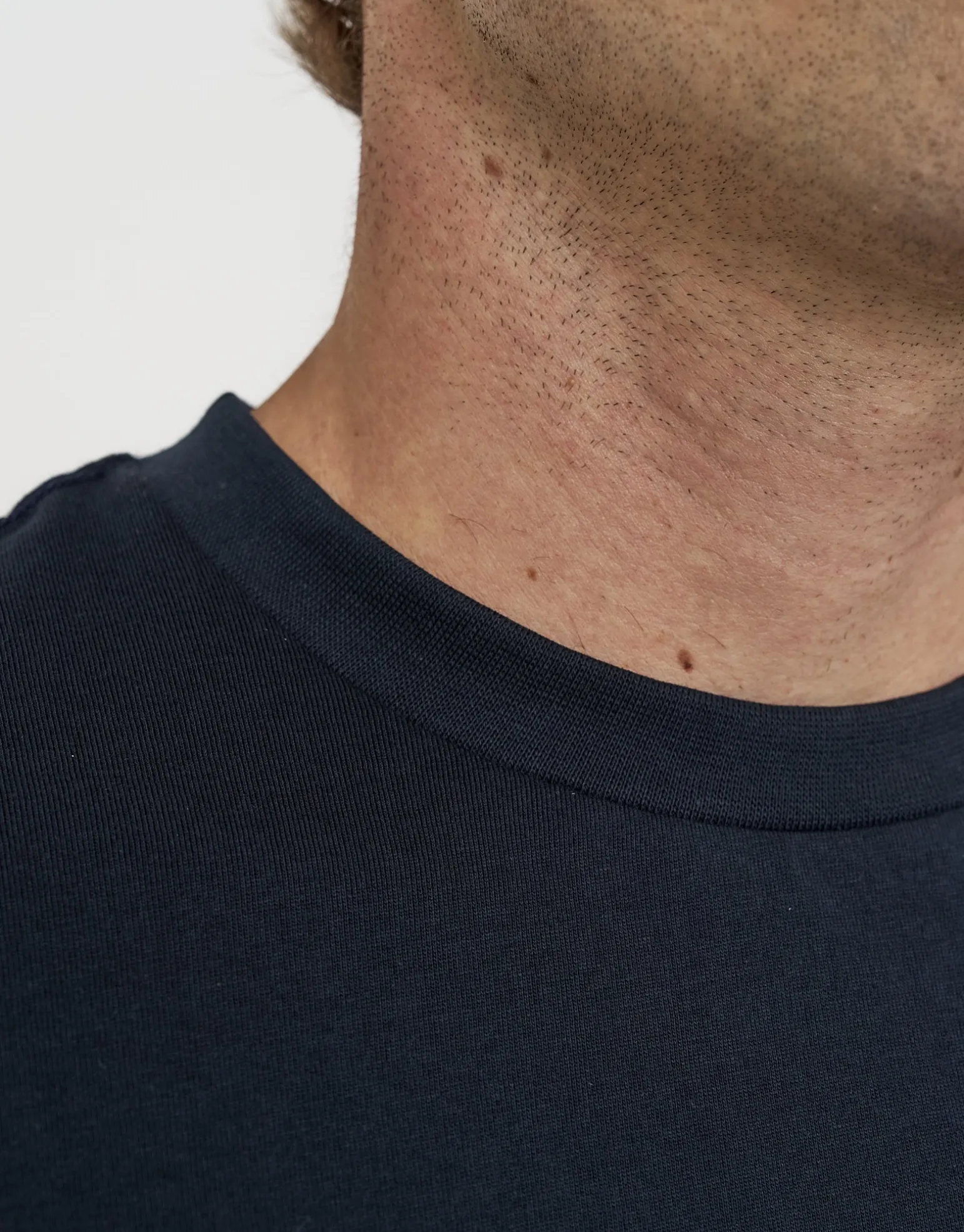 Plain Slim Fit T Shirt in Majolica Blue