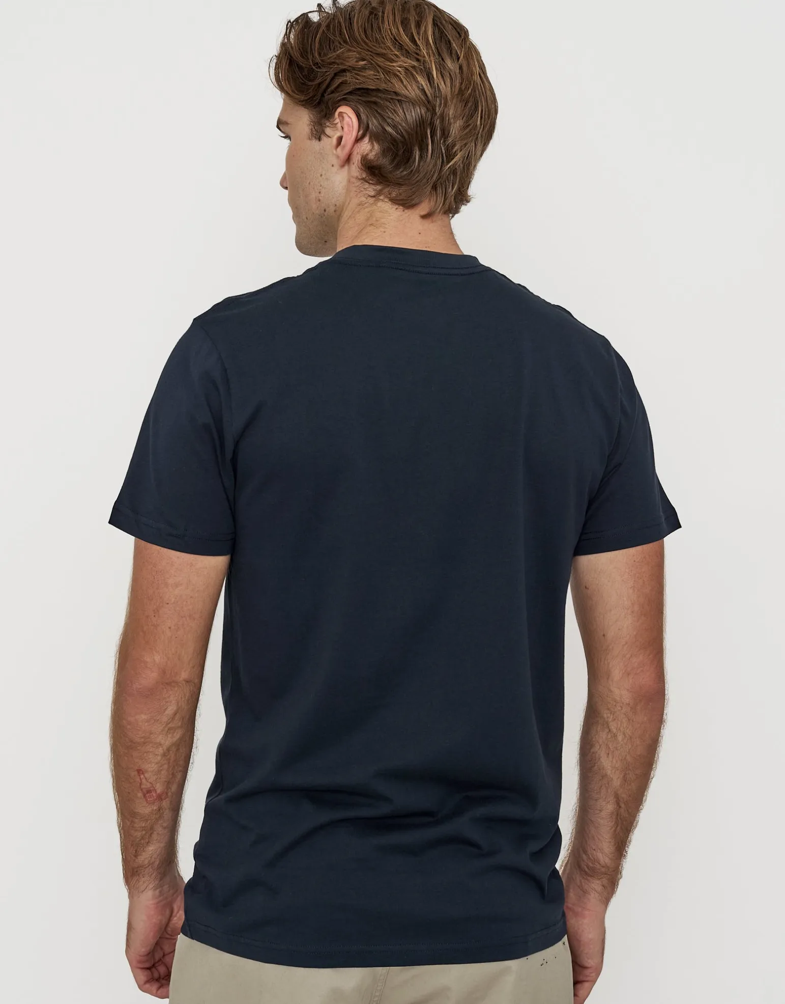 Plain Slim Fit T Shirt in Majolica Blue