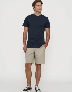 Plain Slim Fit T Shirt in Navy