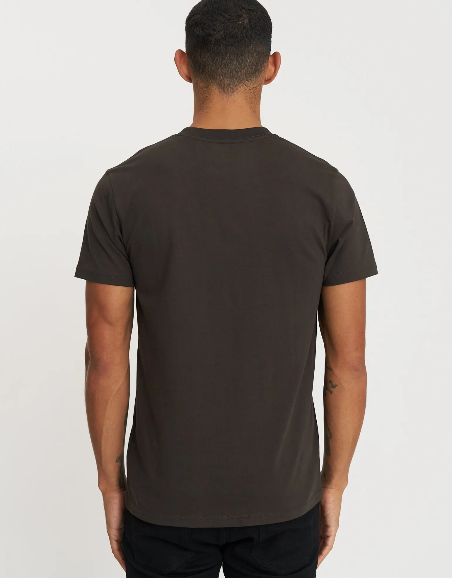 Plain Slim Fit T Shirt in Navy