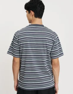 Players Club Stripe Print T Shirt in Multi