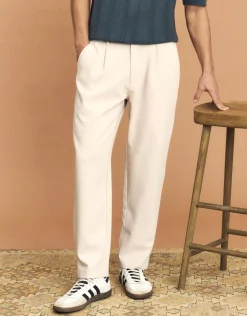 Pleated Elastic Waist Pants in Black