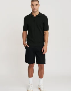 Regular Fit Stretch Chino Shorts in Stone