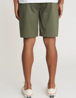 Regular Fit Stretch Chino Shorts in Stone