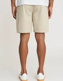 Regular Fit Stretch Chino Shorts in Stone
