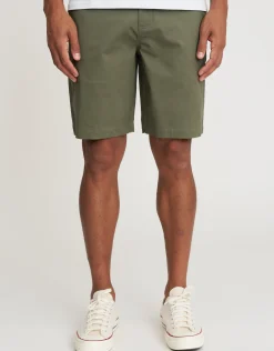 Regular Fit Stretch Chino Shorts in Navy