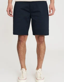 Regular Fit Stretch Chino Shorts in Navy