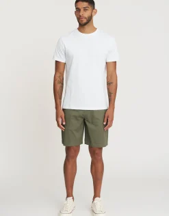 Regular Fit Stretch Chino Shorts in Navy