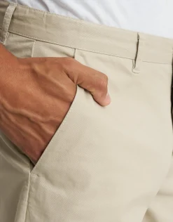 Regular Fit Stretch Chino Shorts in Navy