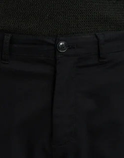 Regular Fit Stretch Chino Shorts in Black