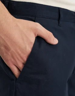Regular Fit Stretch Chino Shorts in Black