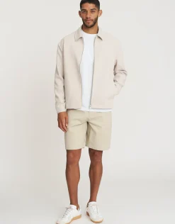 Regular Fit Stretch Chino Shorts in Navy 002