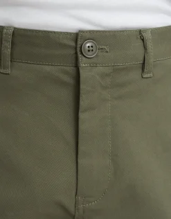 Regular Fit Stretch Chino Shorts in Khaki