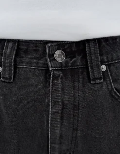 Relaxed Fit Cargo Jorts in Cloud White