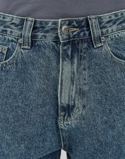 Relaxed Fit Cargo Jorts in Raw Shadow