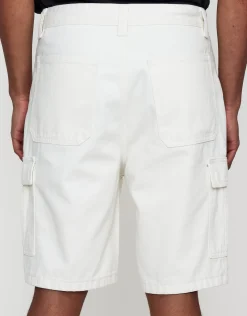 Relaxed Fit Cargo Jorts in Sun Washed Blue