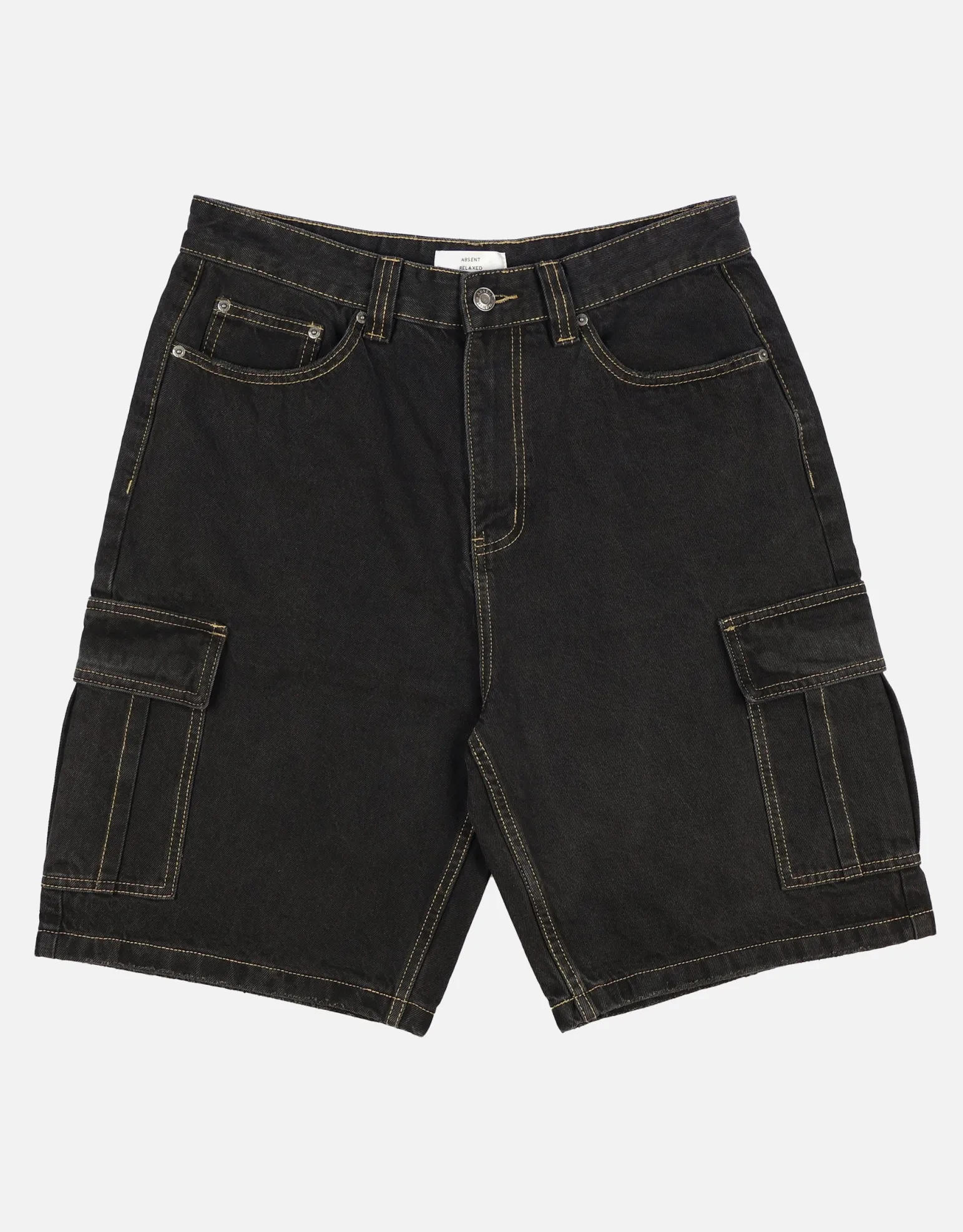 Relaxed Fit Cargo Jorts in Sun Washed Blue