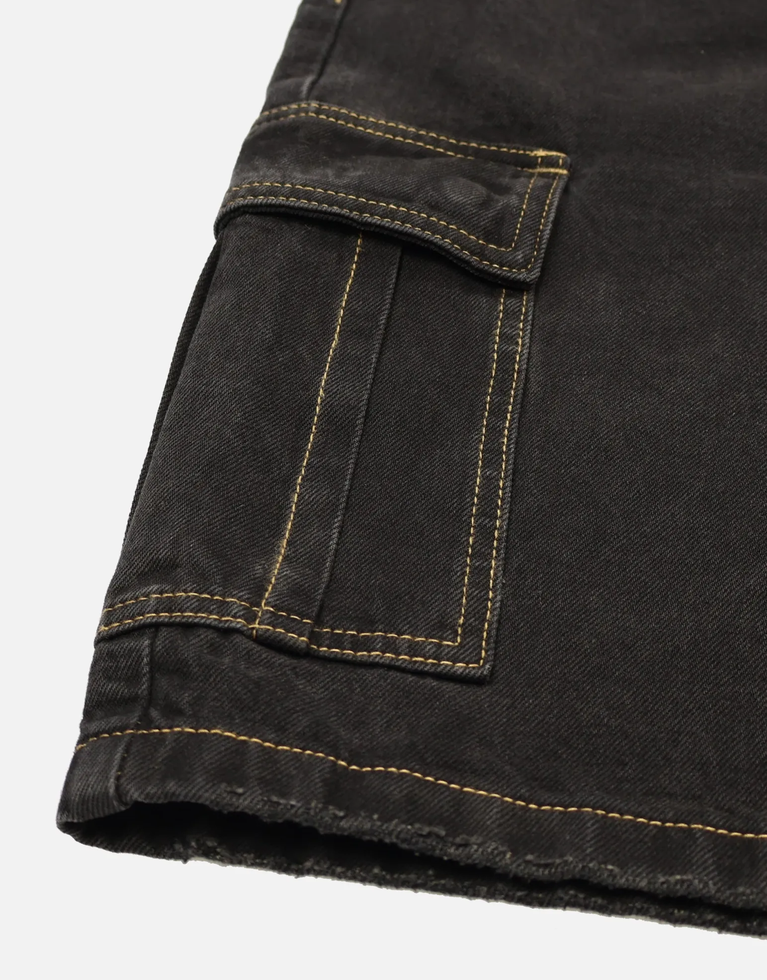 Relaxed Fit Cargo Jorts in Sun Washed Blue