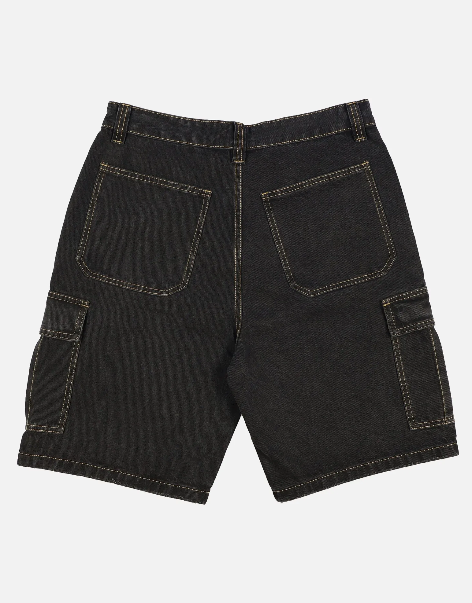 Relaxed Fit Cargo Jorts in Sun Washed Blue