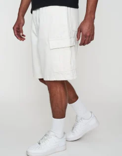 Relaxed Fit Cargo Jorts in Swill Blue