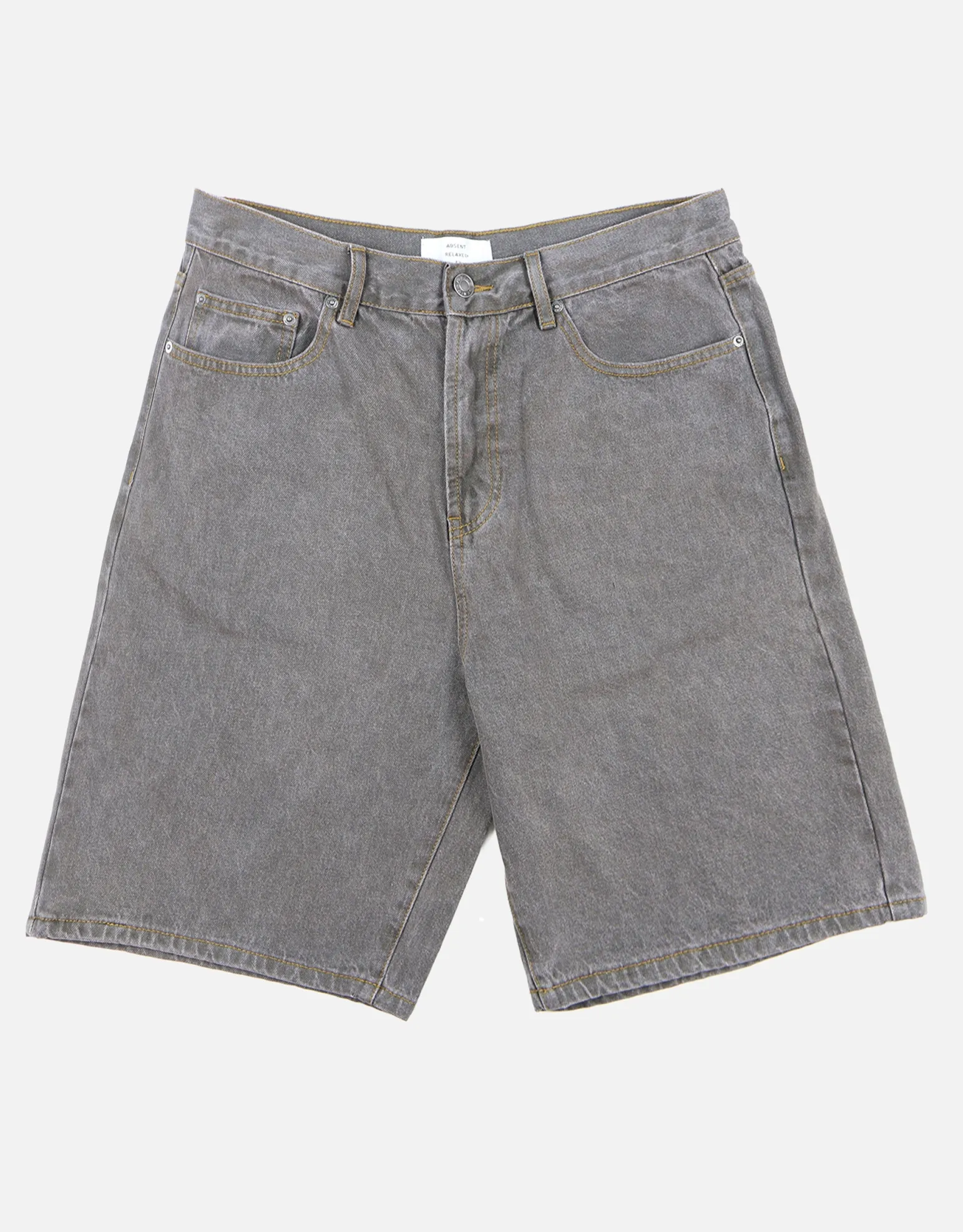 Relaxed Fit Denim Shorts in Grey