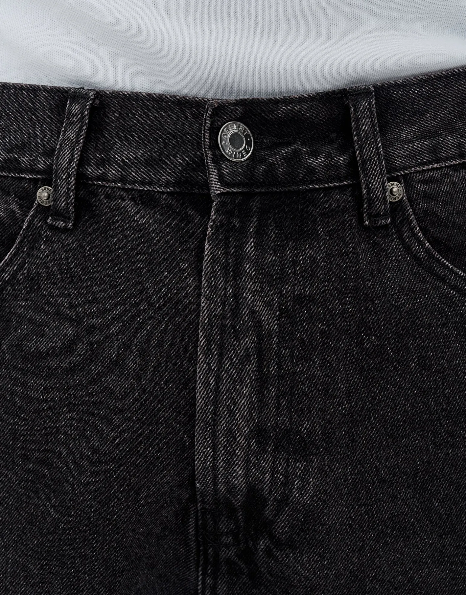 Relaxed Fit Denim Shorts in Grey