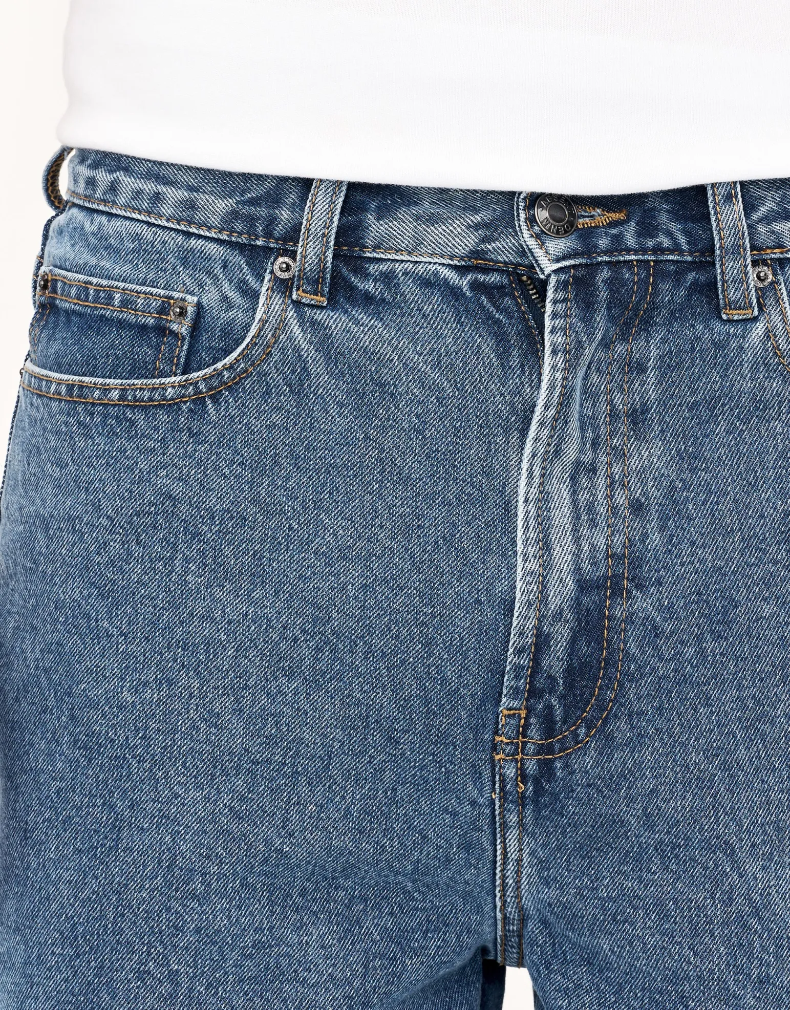 Relaxed Fit Denim Shorts in Grey