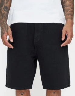 Relaxed Fit Denim Shorts in Grey