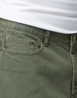 Relaxed Fit Denim Shorts in Grey