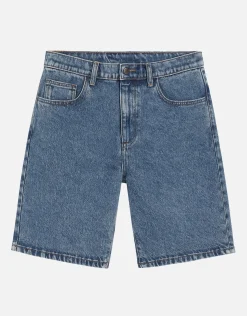 Relaxed Fit Denim Shorts in Lt Blue