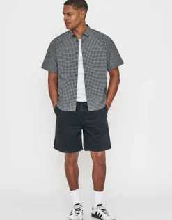 Relaxed Fit Pleated Shorts in Brown