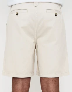 Relaxed Fit Pleated Shorts in Brown