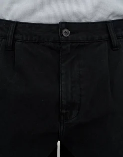 Relaxed Fit Pleated Shorts in Brown