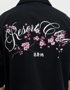 Resort Club Short Sleeve Shirt in Black