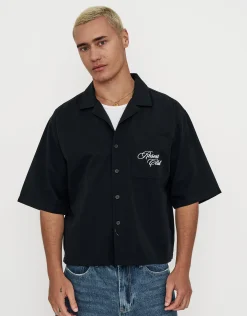 Resort Club Short Sleeve Shirt in Black