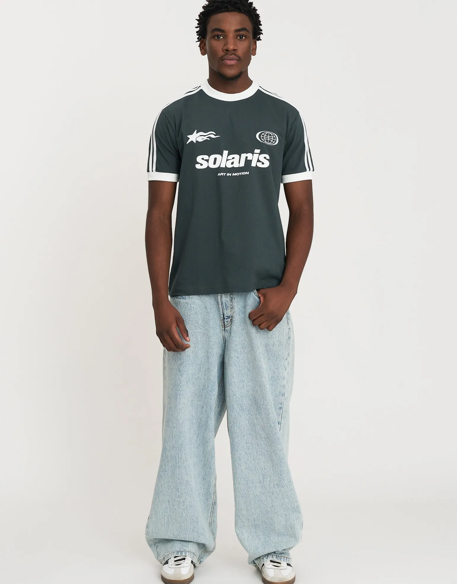Retro France Football T Shirt in Blanc